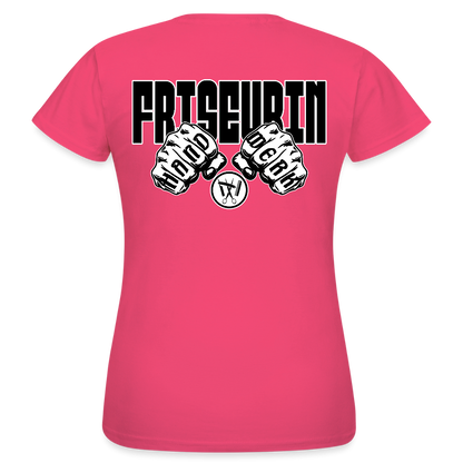 Frauen T-Shirt "Friseurin" (beidseitig bedruckt) Azalea Frauen T-Shirt {{ color }}