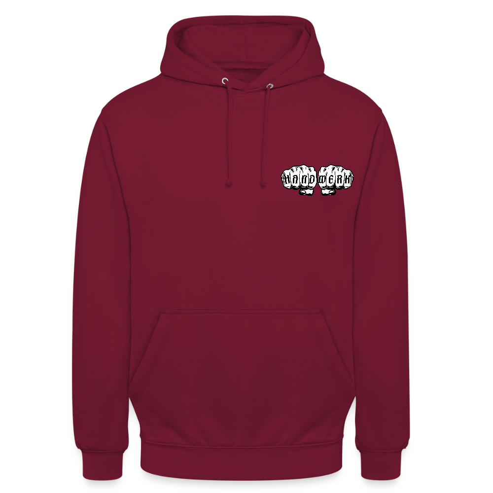 Unisex Hoodie "Handwerk" (beidseitig bedruckt) Unisex Hoodie {{ color }}