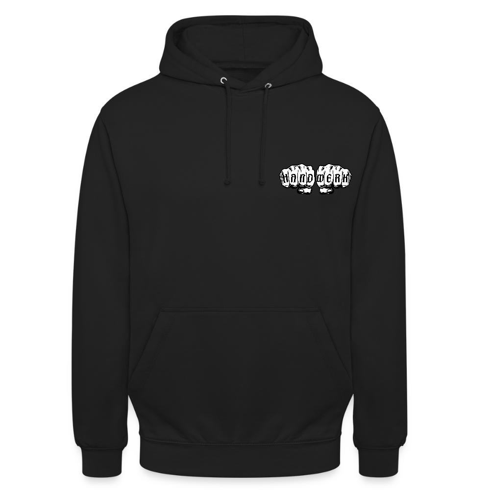 Unisex Hoodie "Handwerk" (beidseitig bedruckt) Unisex Hoodie {{ color }}