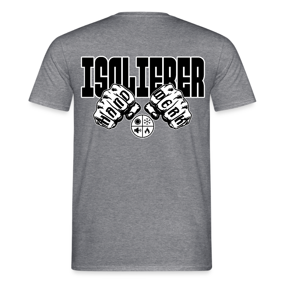 Unisex T-Shirt "Isolierer" Graphit meliert Männer T-Shirt {{ color }}