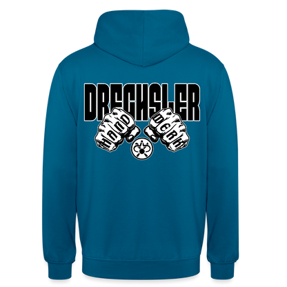 Unisex Hoodie "Drechsler" (beidseitig bedruckt) Tiefseeblau Unisex Hoodie {{ color }}