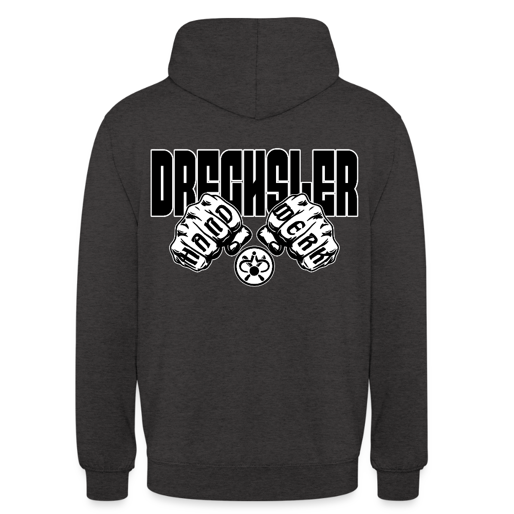 Unisex Hoodie "Drechsler" (beidseitig bedruckt) Anthrazit Unisex Hoodie {{ color }}