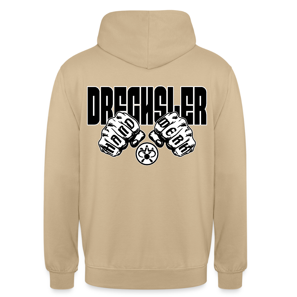 Unisex Hoodie "Drechsler" (beidseitig bedruckt) Beige Unisex Hoodie {{ color }}