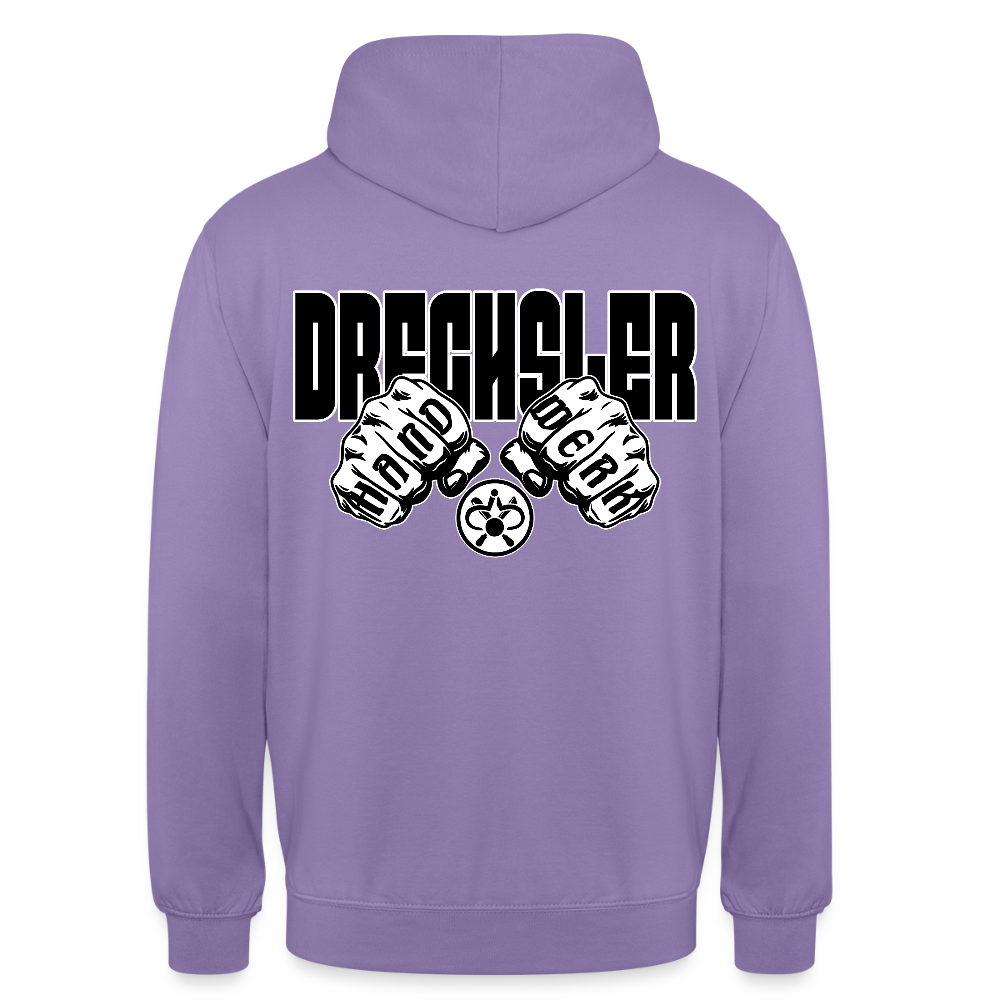 Unisex Hoodie "Drechsler" (beidseitig bedruckt) Lavendel Unisex Hoodie {{ color }}