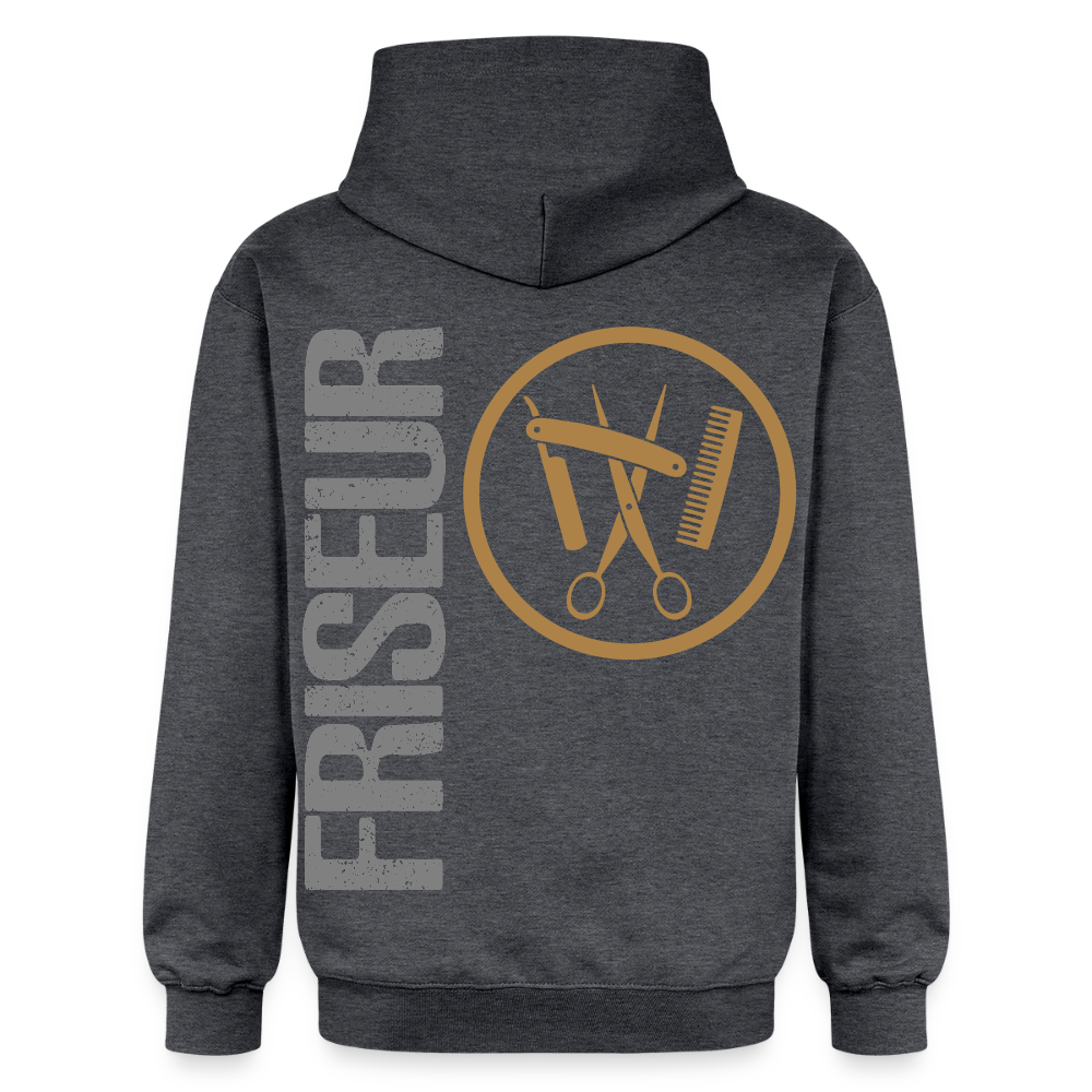 Gildan Unisex Softstyle® "Friseur" Dunkelgrau meliert Gildan Unisex Softstyle® Midweight Hoodie {{ color }}