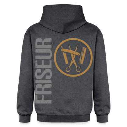 Gildan Unisex Softstyle® "Friseur" Dunkelgrau meliert Gildan Unisex Softstyle® Midweight Hoodie {{ color }}