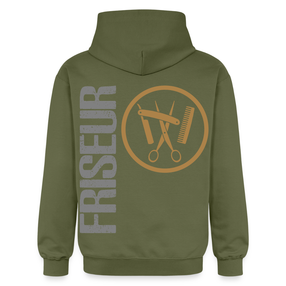 Gildan Unisex Softstyle® "Friseur" Militärgrün Gildan Unisex Softstyle® Midweight Hoodie {{ color }}