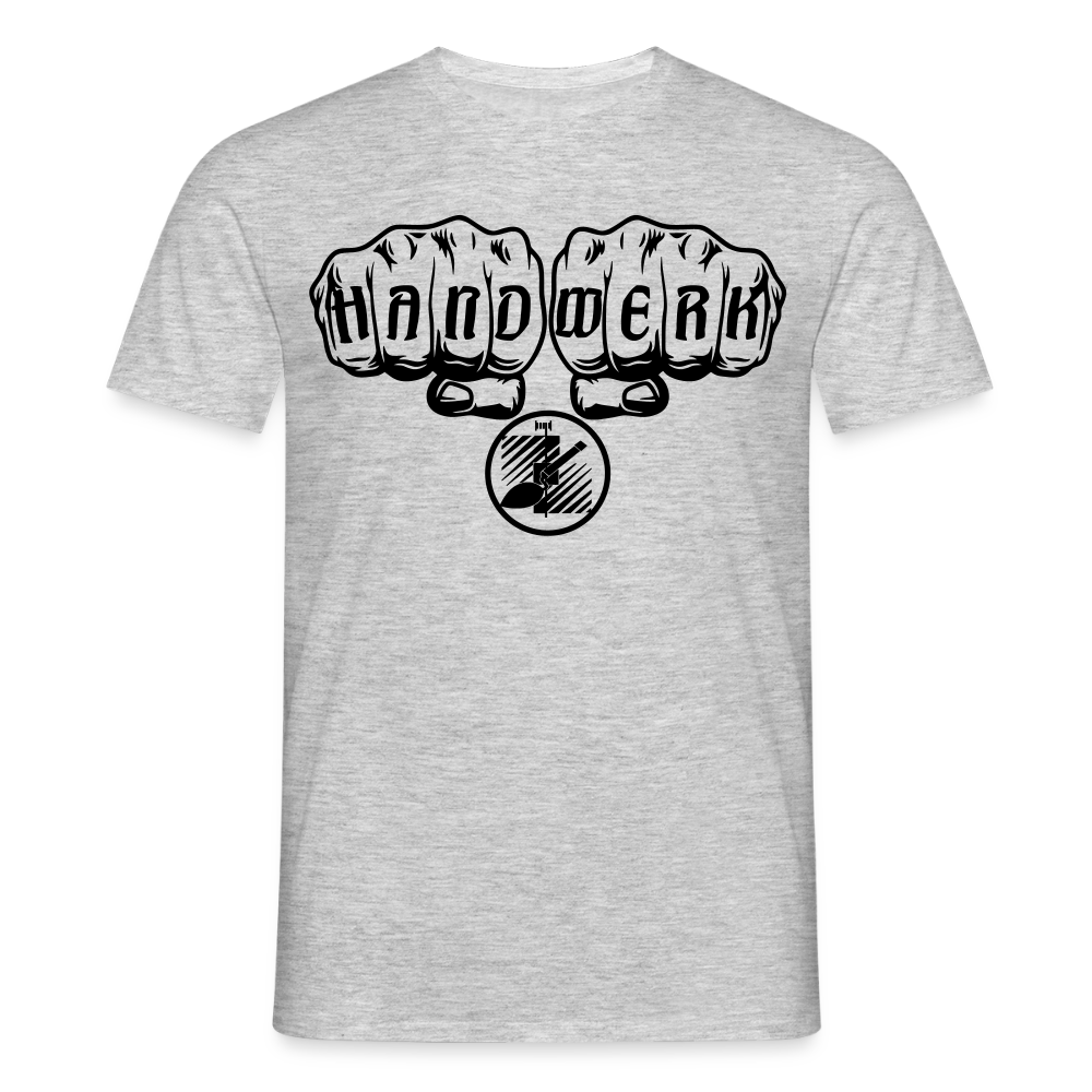 Unisex T-Shirt "Fliesenleger" Grau meliert Männer T-Shirt {{ color }}