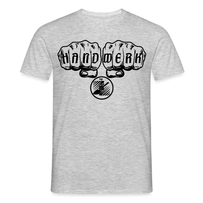 Unisex T-Shirt "Fliesenleger" Grau meliert Männer T-Shirt {{ color }}