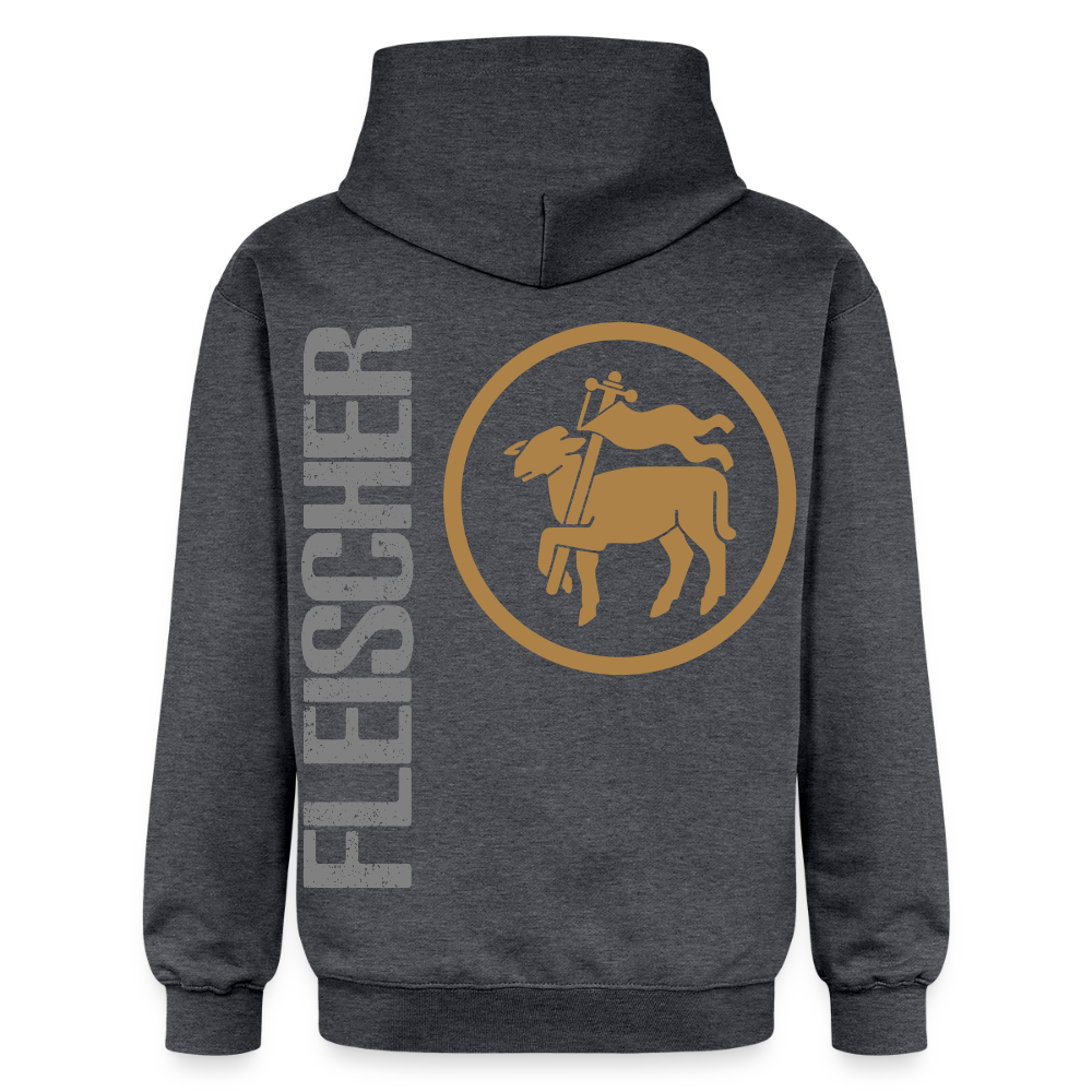 Gildan Unisex Softstyle® "Fleischer" Dunkelgrau meliert Gildan Unisex Softstyle® Midweight Hoodie {{ color }}