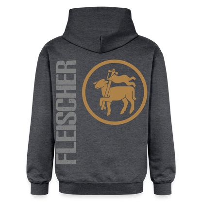Gildan Unisex Softstyle® "Fleischer" Dunkelgrau meliert Gildan Unisex Softstyle® Midweight Hoodie {{ color }}