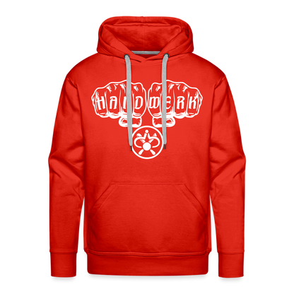 Männer Premium Hoodie "Drechsler" Rot Männer Premium Hoodie {{ color }}