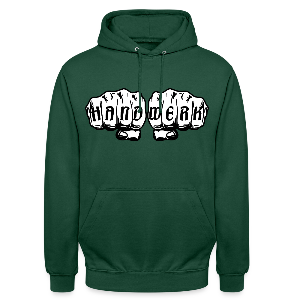 Unisex Hoodie "Handwerk" Flaschengrün Unisex Hoodie {{ color }}