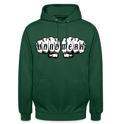 Unisex Hoodie "Handwerk" Flaschengrün Unisex Hoodie {{ color }}