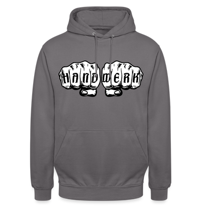 Unisex Hoodie "Handwerk" Mittelgrau Unisex Hoodie {{ color }}