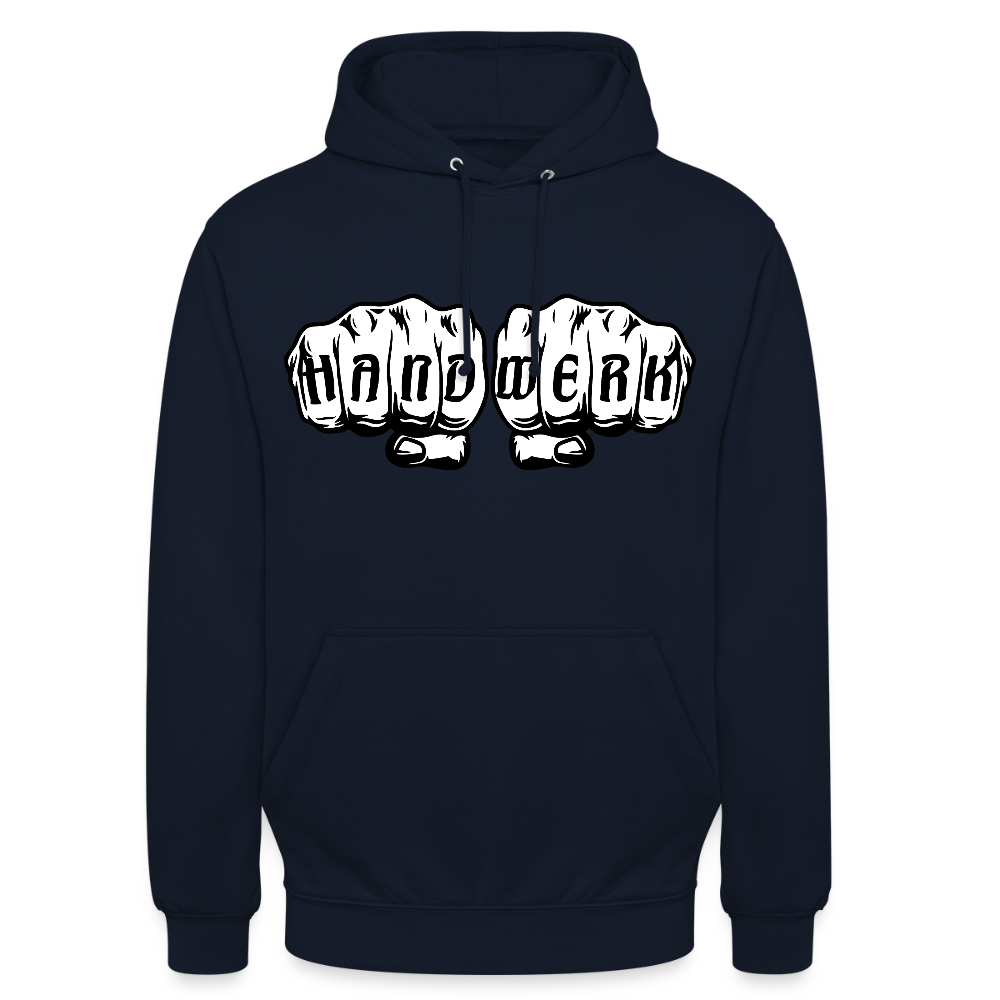 Unisex Hoodie "Handwerk" Navy Unisex Hoodie {{ color }}