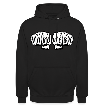 Unisex Hoodie "Handwerk" Schwarz Unisex Hoodie {{ color }}