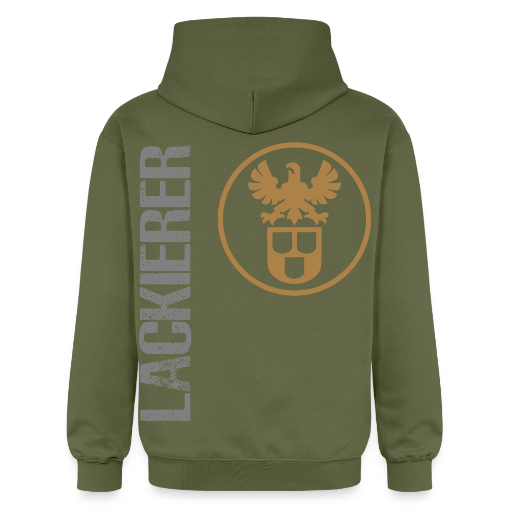 Gildan Unisex Softstyle® "Lackierer" Militärgrün Gildan Unisex Softstyle® Midweight Hoodie {{ color }}