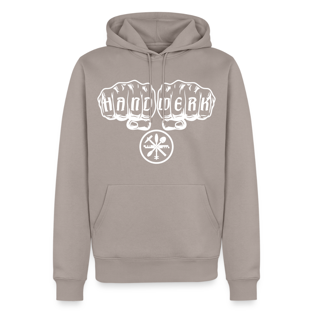 Männer Premium Hoodie "Glaser" Taupe Männer Premium Hoodie {{ color }}