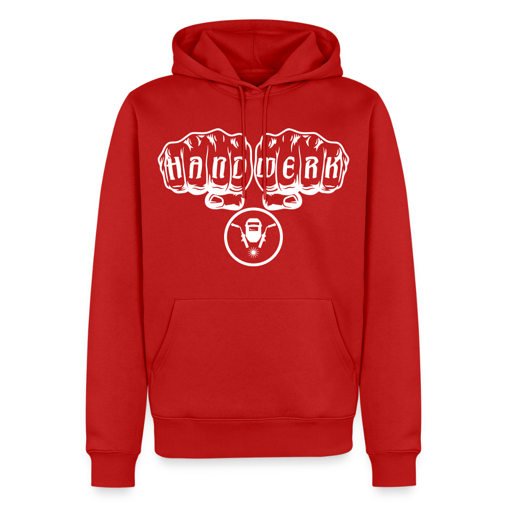 Männer Premium Hoodie "Schweisser" Rot Männer Premium Hoodie {{ color }}
