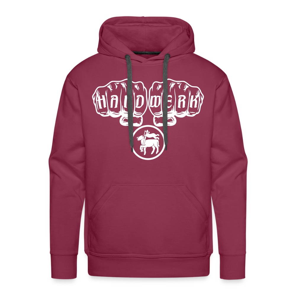 Männer Premium Hoodie "Fleischer" Bordeaux Männer Premium Hoodie {{ color }}