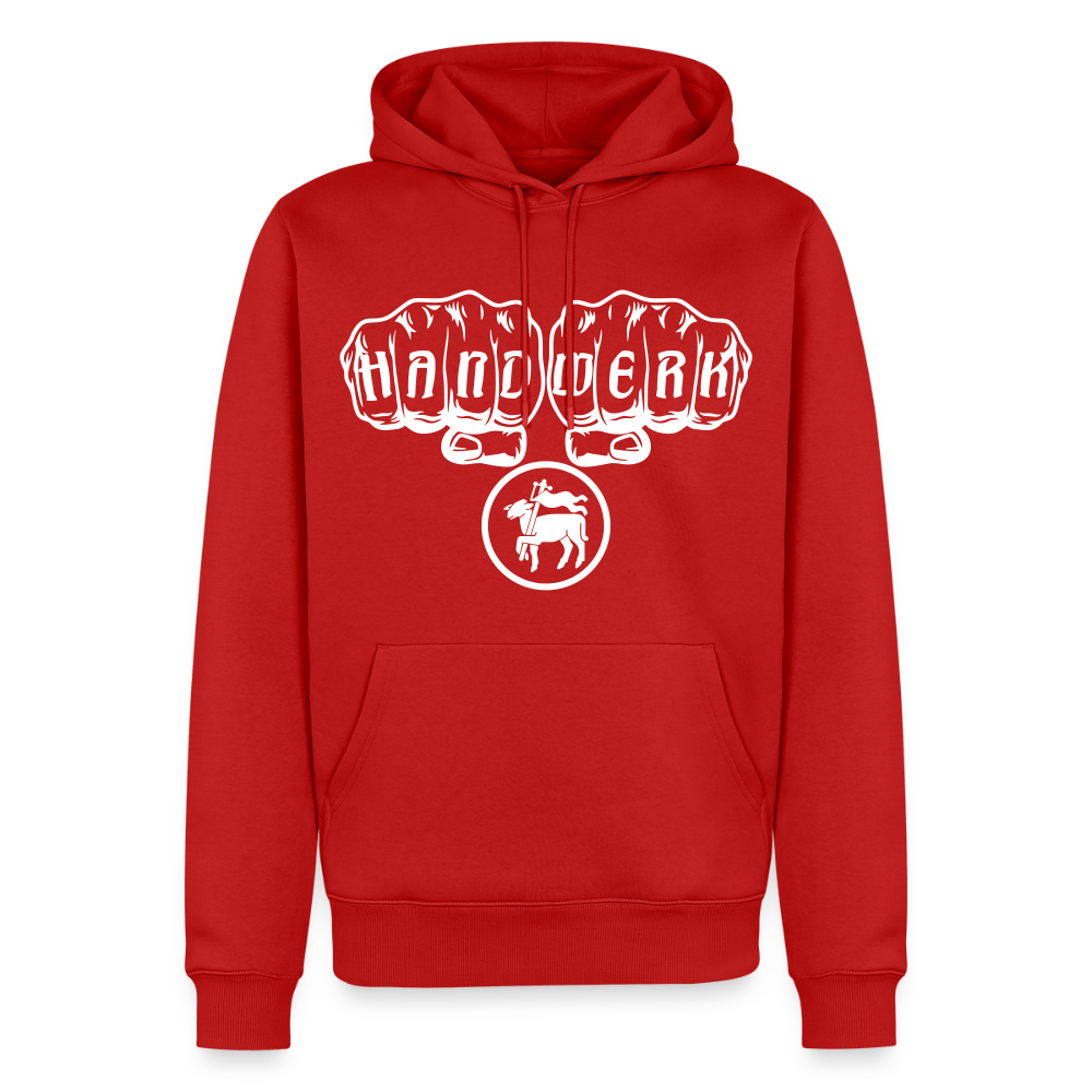 Männer Premium Hoodie "Fleischer" Rot Männer Premium Hoodie {{ color }}