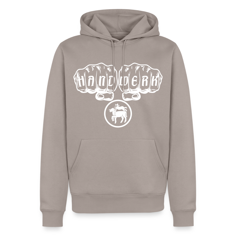 Männer Premium Hoodie "Fleischer" Taupe Männer Premium Hoodie {{ color }}