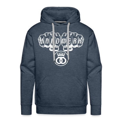 Männer Premium Hoodie "Bäcker" Jeansblau Männer Premium Hoodie {{ color }}