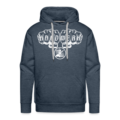 Männer Premium Hoodie "Fliesenleger" Jeansblau Männer Premium Hoodie {{ color }}