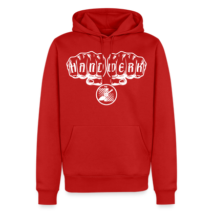 Männer Premium Hoodie "Fliesenleger" Rot Männer Premium Hoodie {{ color }}