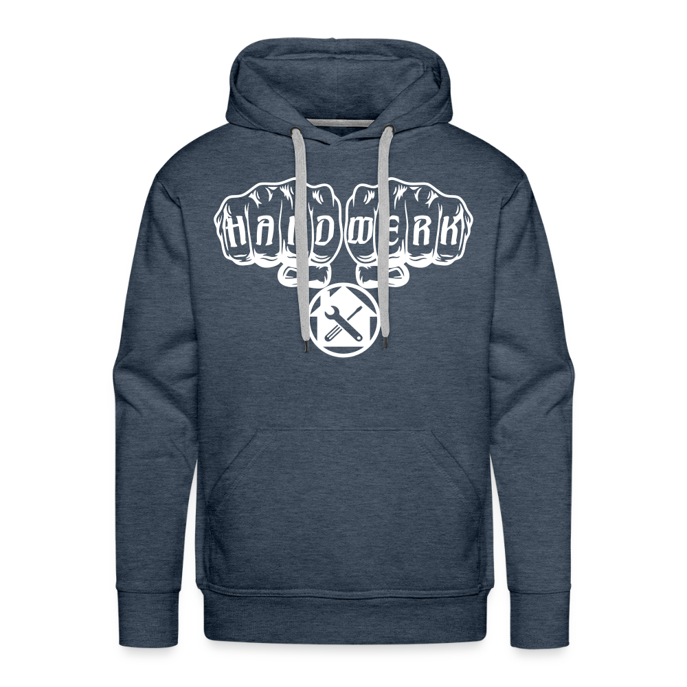 Männer Premium Hoodie "Hausmeister" Jeansblau Männer Premium Hoodie {{ color }}