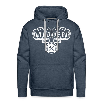 Männer Premium Hoodie "Hausmeister" Jeansblau Männer Premium Hoodie {{ color }}