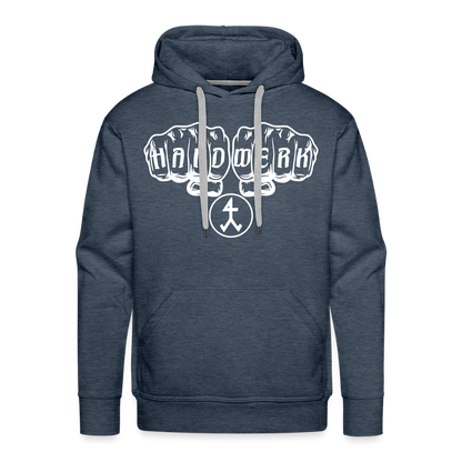 Männer Premium Hoodie "Steinmetz" Jeansblau Männer Premium Hoodie {{ color }}