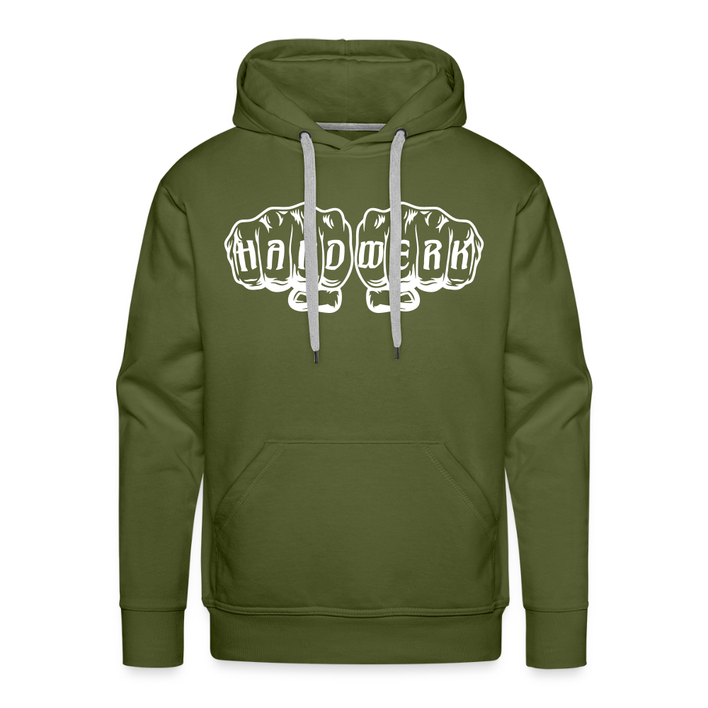 Männer Premium Hoodie "Handwerk" Olivgrün Männer Premium Hoodie {{ color }}