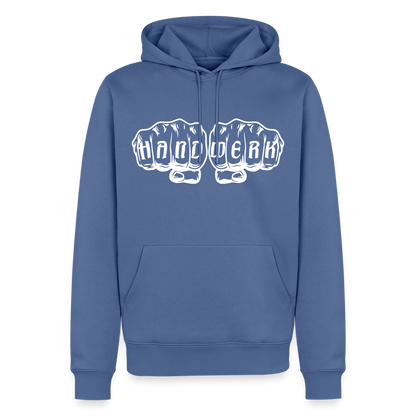 Männer Premium Hoodie "Handwerk" Taubenblau Männer Premium Hoodie {{ color }}