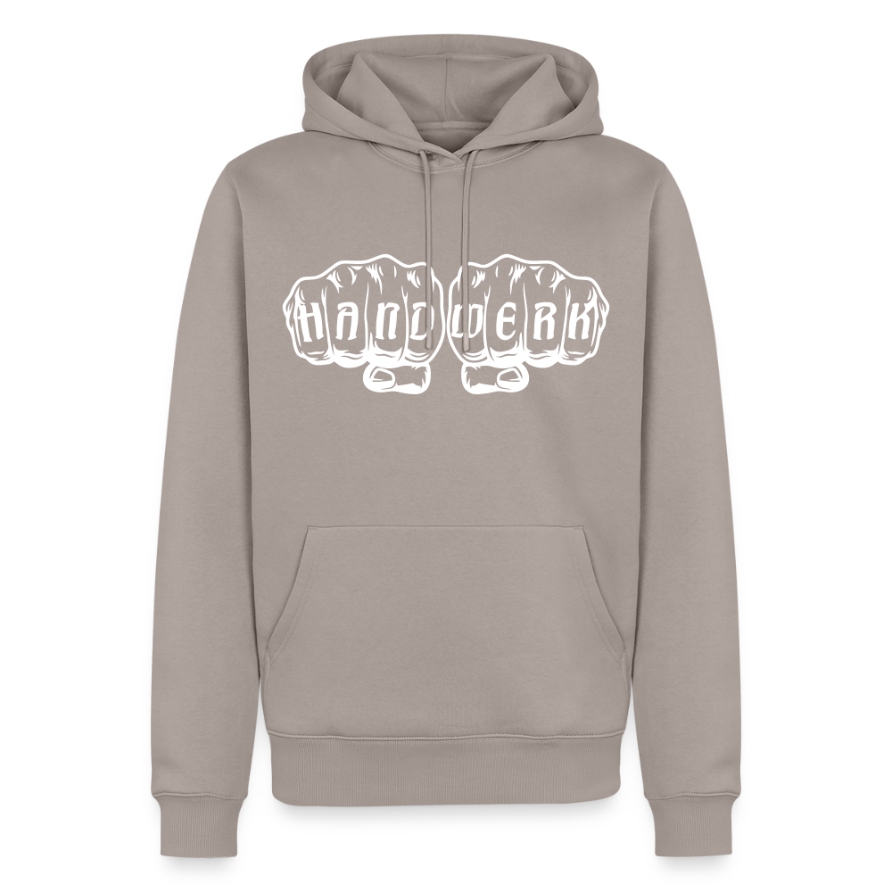 Männer Premium Hoodie "Handwerk" Taupe Männer Premium Hoodie {{ color }}