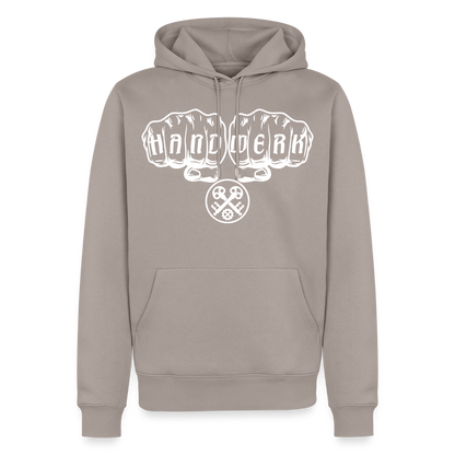 Männer Premium Hoodie "Schlosser" Taupe Männer Premium Hoodie {{ color }}