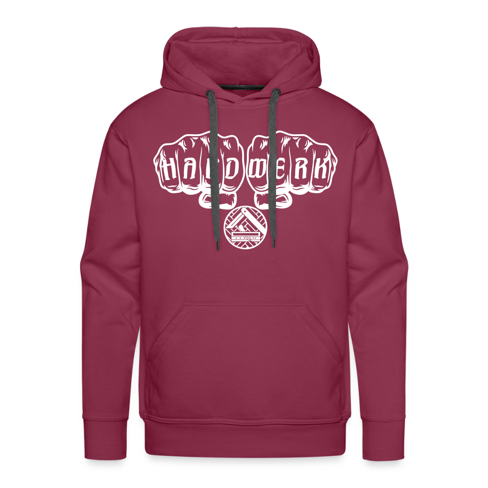 Männer Premium Hoodie "Parkettleger" Bordeaux Männer Premium Hoodie {{ color }}