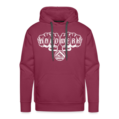 Männer Premium Hoodie "Parkettleger" Bordeaux Männer Premium Hoodie {{ color }}