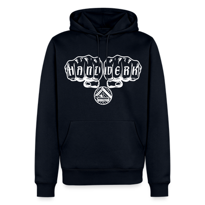 Männer Premium Hoodie "Parkettleger" Navy Männer Premium Hoodie {{ color }}