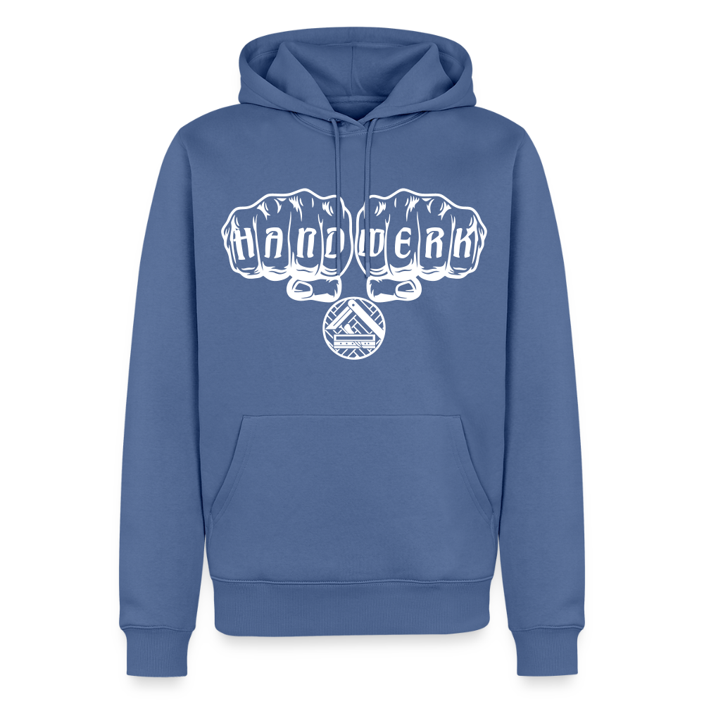 Männer Premium Hoodie "Parkettleger" Taubenblau Männer Premium Hoodie {{ color }}