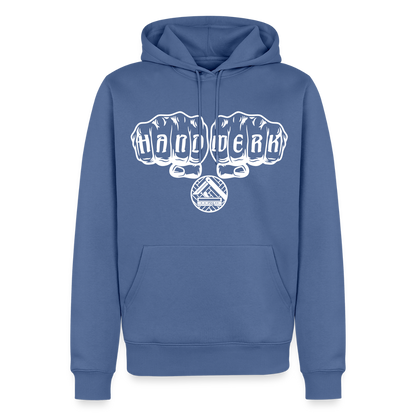 Männer Premium Hoodie "Parkettleger" Taubenblau Männer Premium Hoodie {{ color }}