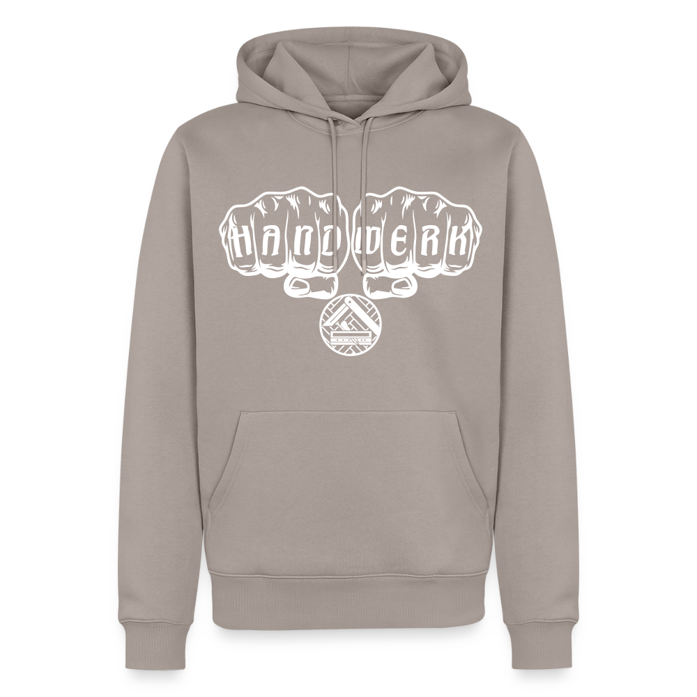 Männer Premium Hoodie "Parkettleger" Taupe Männer Premium Hoodie {{ color }}