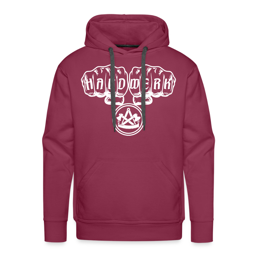 Männer Premium Hoodie "Zimmermann" Bordeaux Männer Premium Hoodie {{ color }}