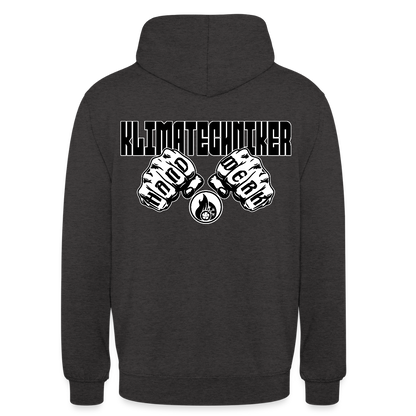 Unisex Hoodie "Klimatechniker" (beidseitig bedruckt) Anthrazit Unisex Hoodie {{ color }}