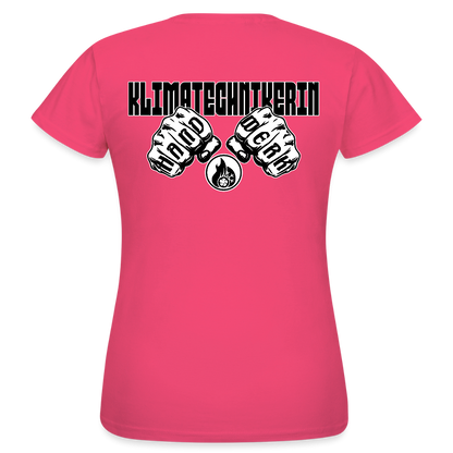 Frauen T-Shirt "Klimatechnikerin" (beidseitig bedruckt) Azalea Frauen T-Shirt {{ color }}