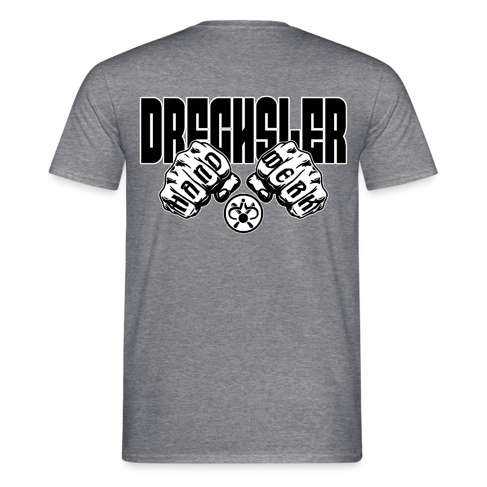 Unisex T-Shirt "Drechsler" (beidseitig bedruckt) Graphit meliert Männer T-Shirt {{ color }}