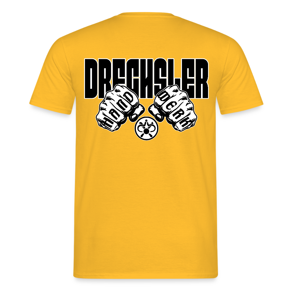 Unisex T-Shirt "Drechsler" (beidseitig bedruckt) Gelb Männer T-Shirt {{ color }}