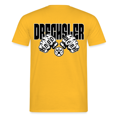 Unisex T-Shirt "Drechsler" (beidseitig bedruckt) Gelb Männer T-Shirt {{ color }}