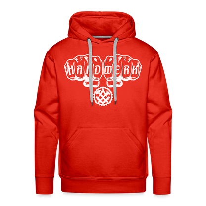 Männer Premium Hoodie "Mechaniker" Rot Männer Premium Hoodie {{ color }}
